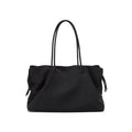 Lightweight Nylon Large Capacity Commuter Tote – Slouchy Triple-Compartment Bag with Fringe Detail